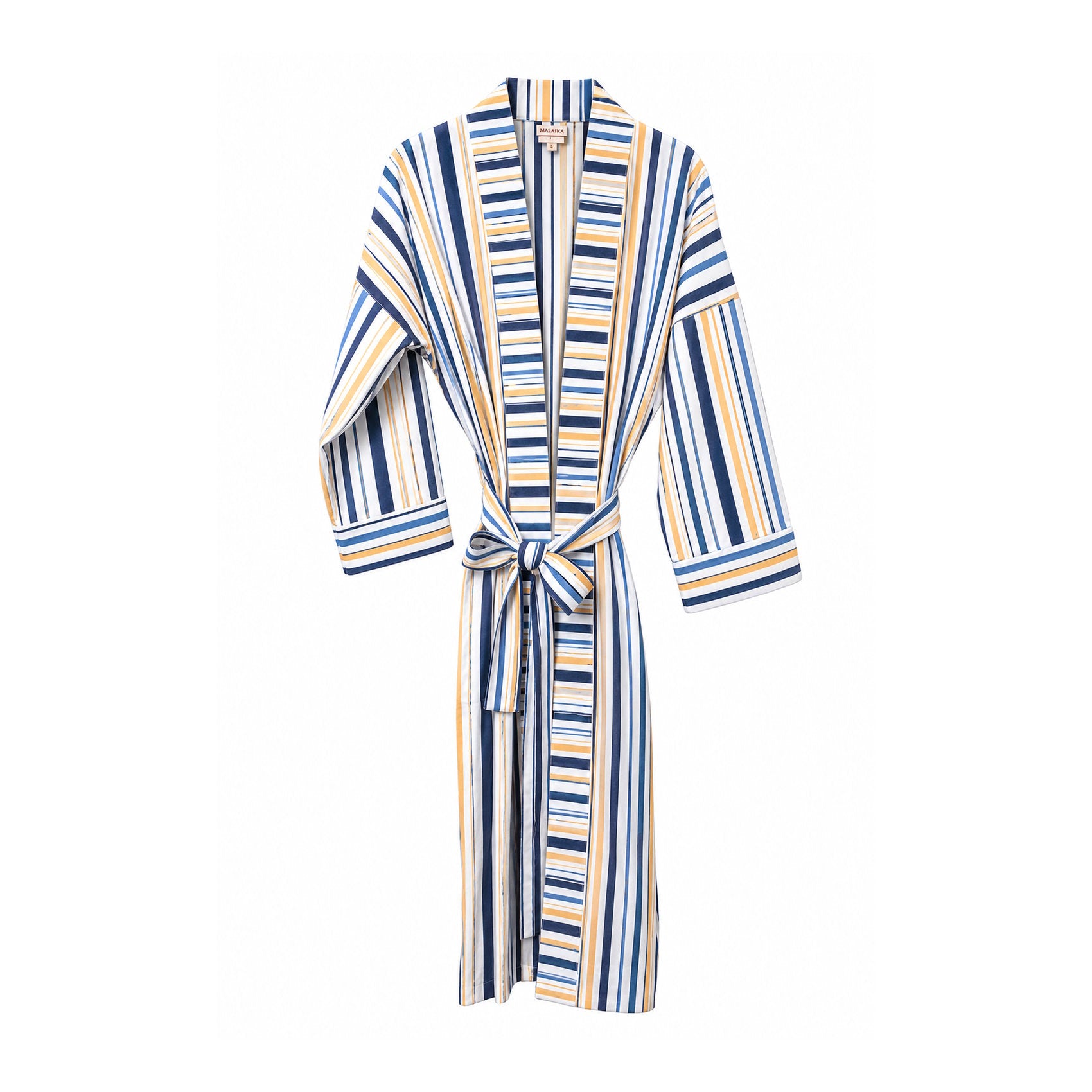 striped cotton summer robe (unisex)
