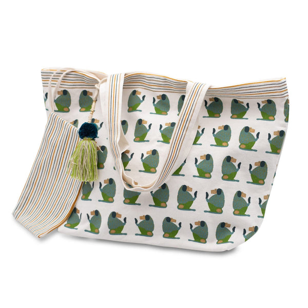 BABOON BEACH BAG - aqua - Bags BABOON BEACH BAG - aqua - Bags