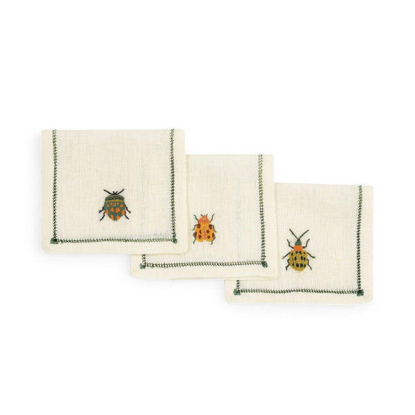 BEETLES COCKTAIL NAPKINS (Set of 6) - Napkin BEETLES COCKTAIL NAPKINS (Set of 6) - Napkin