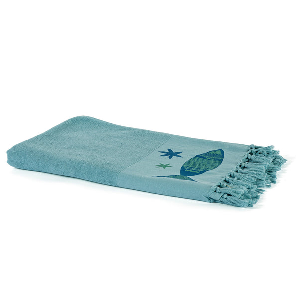 BIG FISH BEACH TOWEL - blue - Beach Towel BIG FISH BEACH TOWEL - blue - Beach Towel