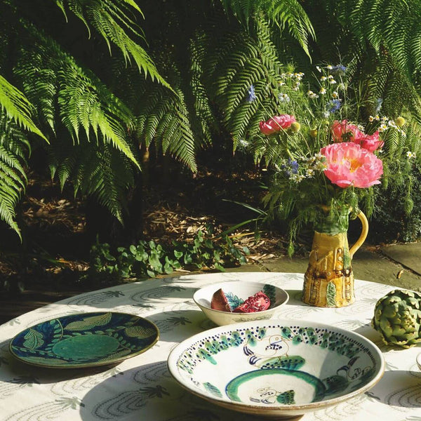 BIRDS ON TOUR PLATTER - pottery BIRDS ON TOUR PLATTER - pottery