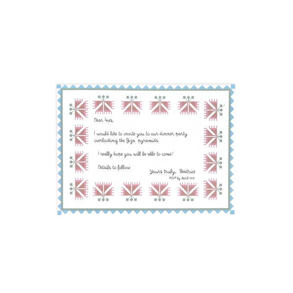 CARNATION CARDS (Set of 6) - rosewood - stationery CARNATION CARDS (Set of 6) - rosewood - stationery