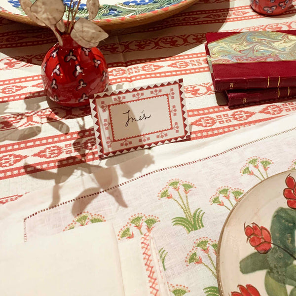 CARNATION PLACE CARDS (Set of 6) - stationery CARNATION PLACE CARDS (Set of 6) - stationery