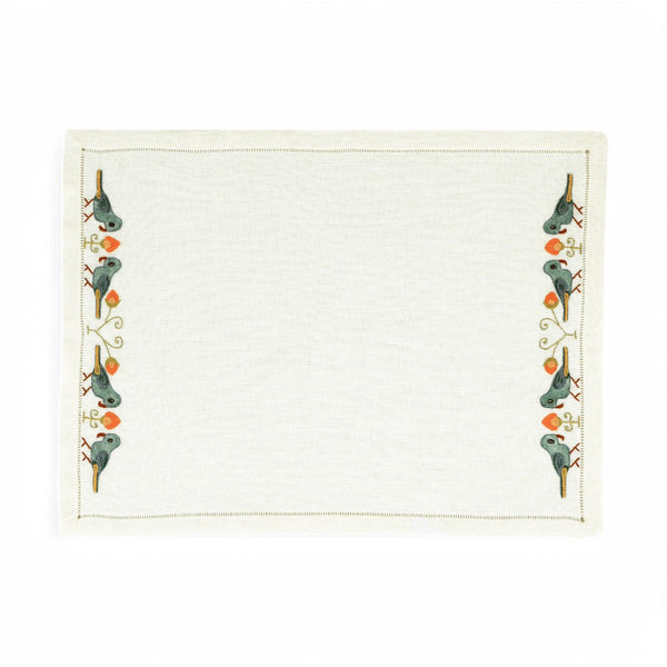 CELESTIAL BIRDS PLACEMAT - ecru - Placemats CELESTIAL BIRDS PLACEMAT - ecru - Placemats