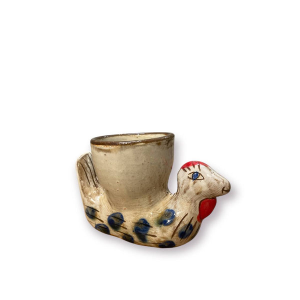 CHICKEN EGG CUP SET (Set of 2) - pottery CHICKEN EGG CUP SET (Set of 2) - pottery