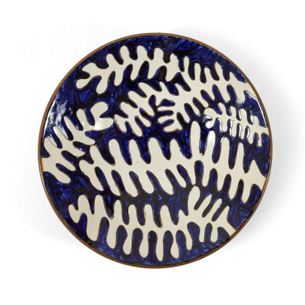 CORAL SERVING BOWL - pottery CORAL SERVING BOWL - pottery