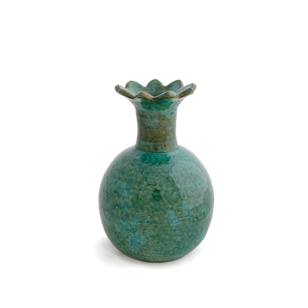 DAISY TURQUOISE VASE - pottery DAISY TURQUOISE VASE - pottery