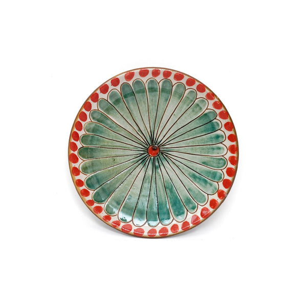 DOTTY DAISY DESSERT PLATE - pottery DOTTY DAISY DESSERT PLATE - pottery
