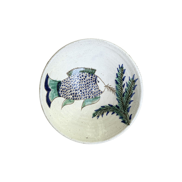 FISH FEEDING BOWL - pottery FISH FEEDING BOWL - pottery