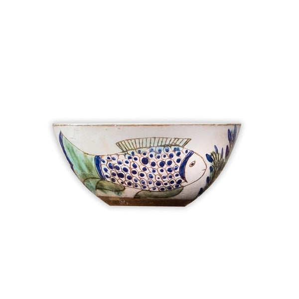 FISH IN A POND BOWL - pottery FISH IN A POND BOWL - pottery