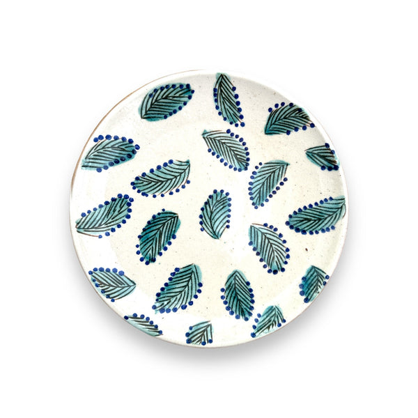 LEAFY DINNER PLATE - pottery LEAFY DINNER PLATE - pottery