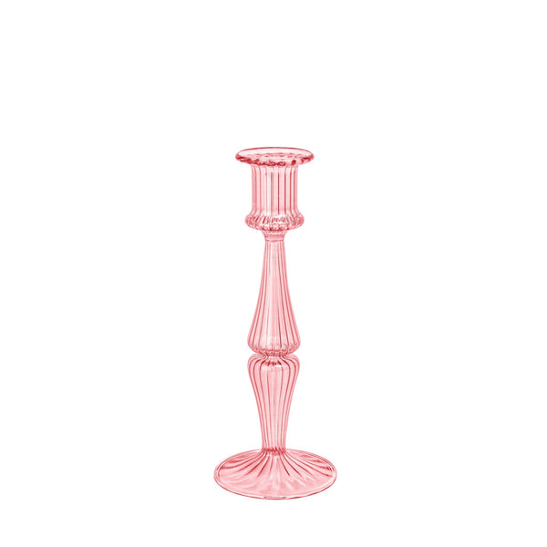 LUMINOUS CANDLEHOLDER - Pink - glass LUMINOUS CANDLEHOLDER - Pink - glass