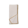 MARWA LINEN CONTRAST EDGE NAPKINS - aqua/amber - Napkin