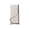 MARWA LINEN CONTRAST EDGE NAPKINS - blue - Napkin