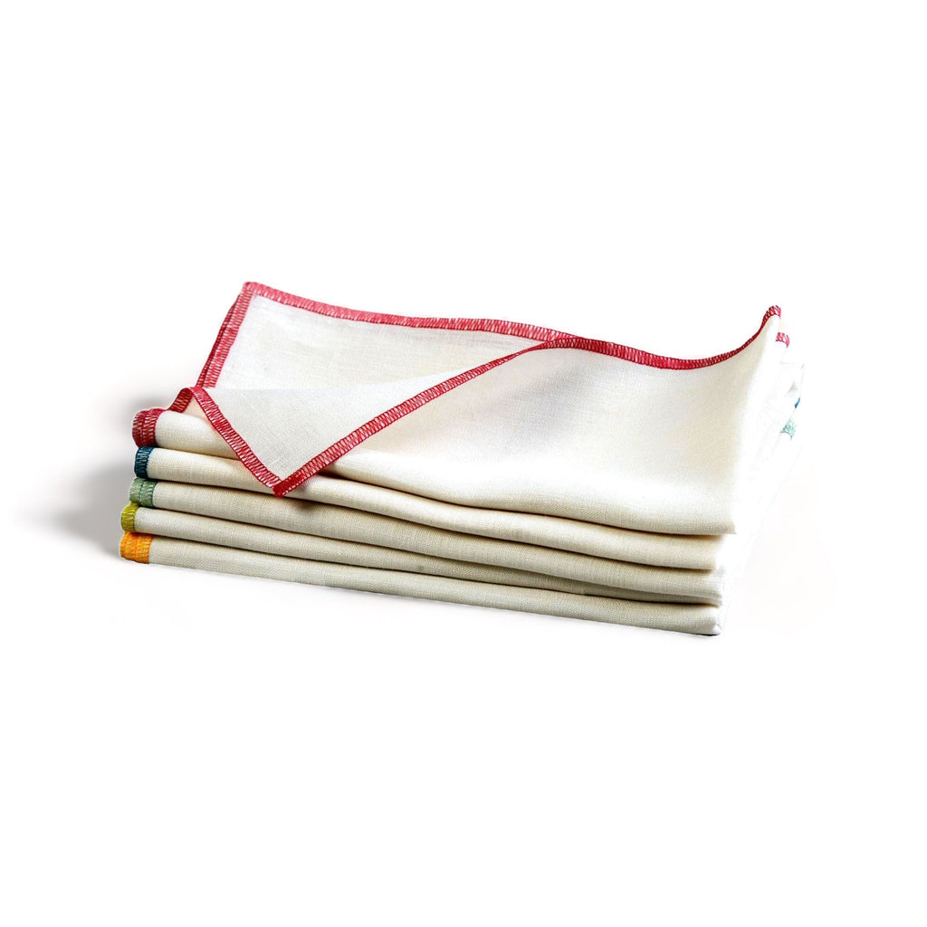 MARWA LINEN CONTRAST EDGE NAPKINS - Napkin