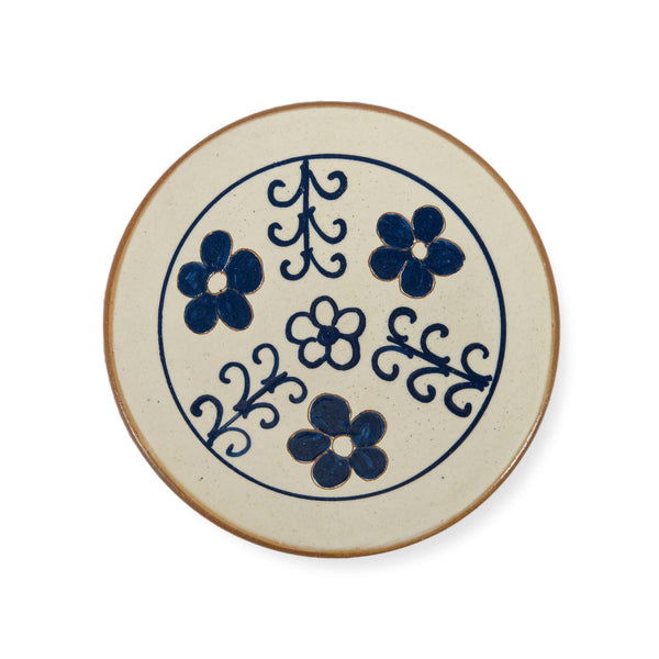 MENYA BLUE DESSERT PLATE - pottery MENYA BLUE DESSERT PLATE - pottery
