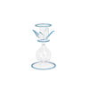MORNING LOTUS LARGE CANDLEHOLDER - Sky Blue - glass