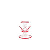 MORNING LOTUS SMALL CANDLEHOLDER - Red - glass