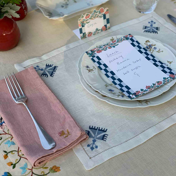 OTTOMAN CARNATION PLACEMAT - Placemats OTTOMAN CARNATION PLACEMAT - Placemats