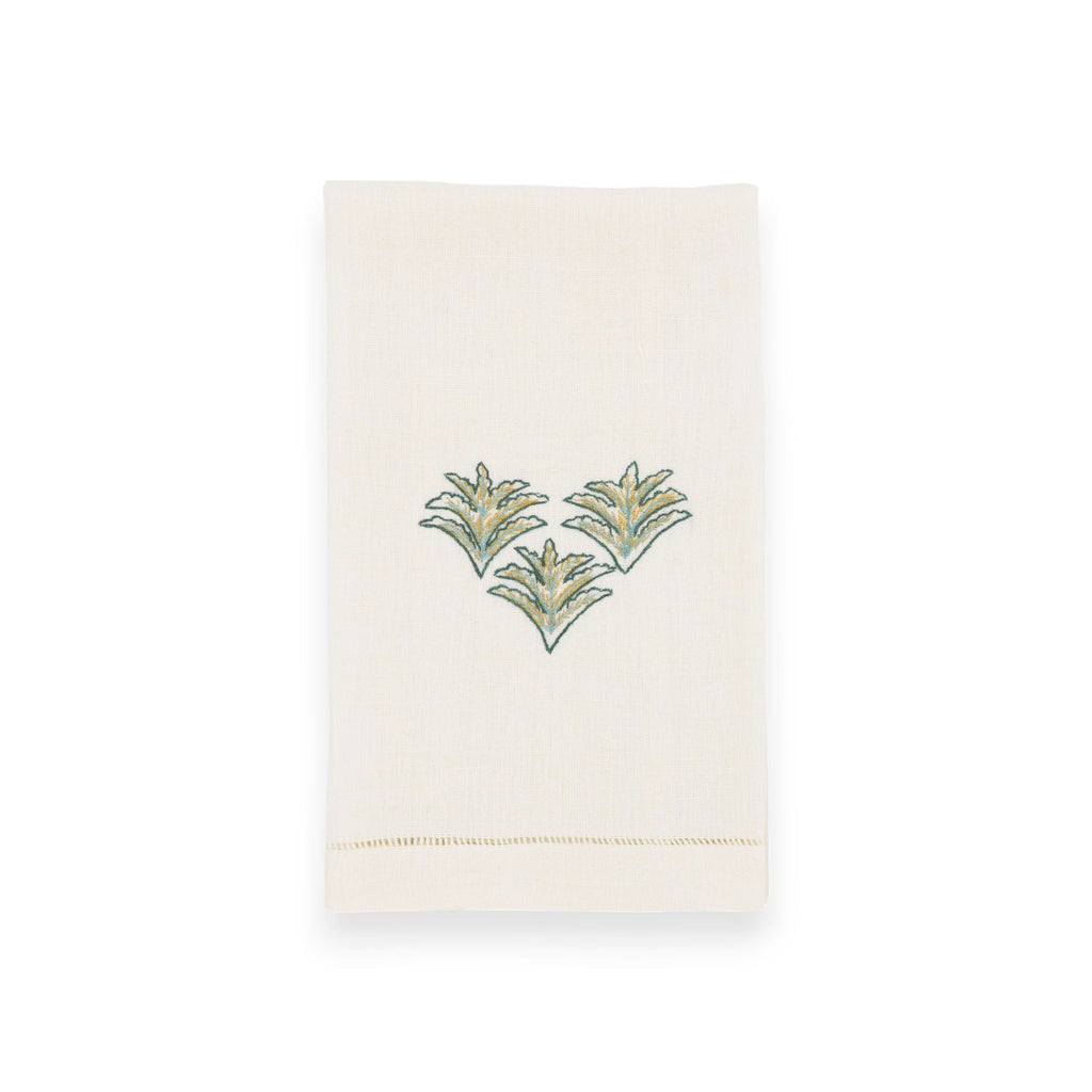 OTTOMAN FEATHER GUEST TOWEL (Set of 2) - teal - Towel