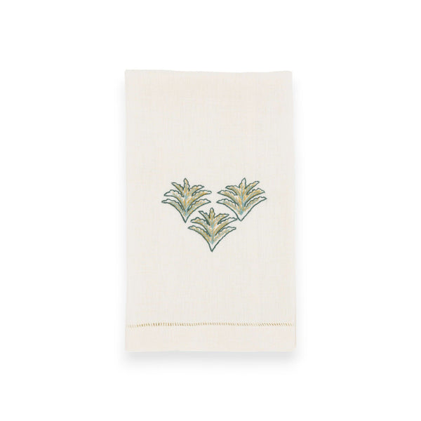 OTTOMAN FEATHER GUEST TOWEL (Set of 2) - teal - Towel OTTOMAN FEATHER GUEST TOWEL (Set of 2) - teal - Towel