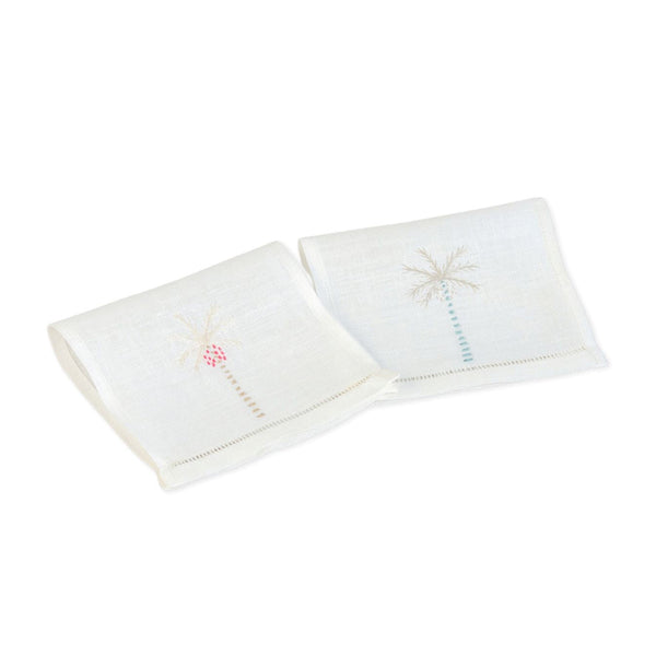 PALM TREE COCKTAIL NAPKINS (Set of 6) - Napkin PALM TREE COCKTAIL NAPKINS (Set of 6) - Napkin