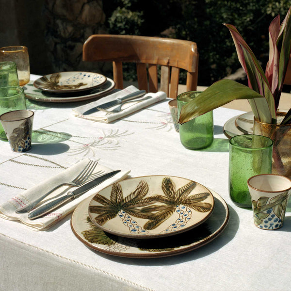 PALM TREE TABLECLOTH - ecru / beige - Tablecloth PALM TREE TABLECLOTH - ecru / beige - Tablecloth