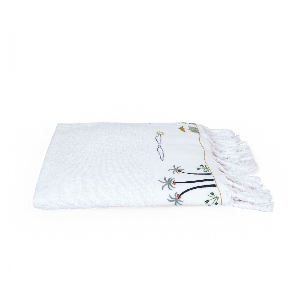 RED SEA BEACH TOWEL - white - Beach Towel