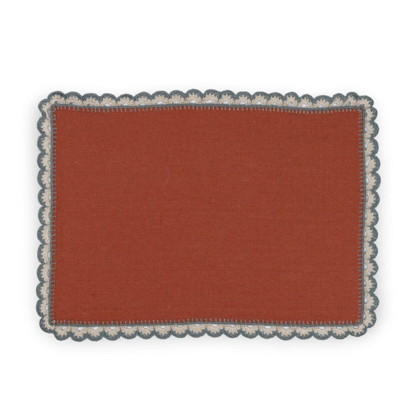 SCALLOP PLACEMAT - Teracotta - Placemats SCALLOP PLACEMAT - Teracotta - Placemats