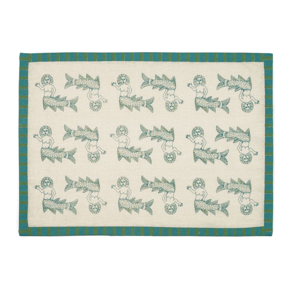 SEA BRIDE PLACEMAT - teal - Placemats SEA BRIDE PLACEMAT - teal - Placemats