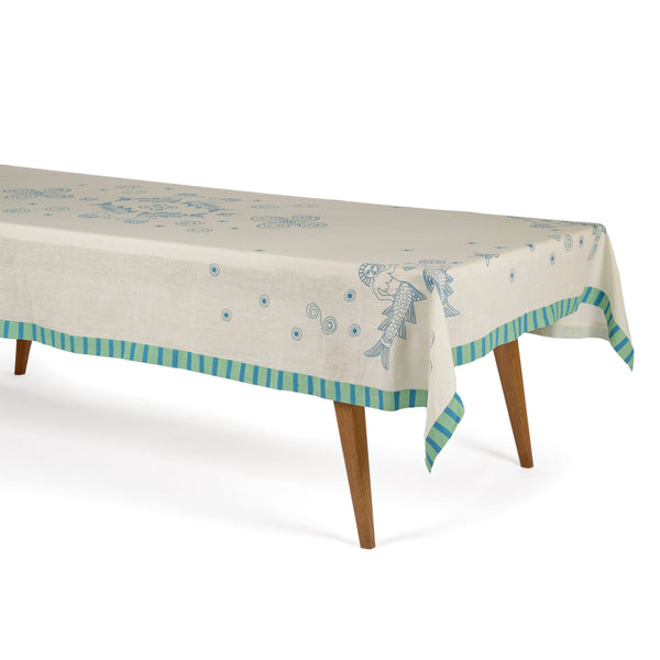 SEA BRIDE TABLECLOTH - Lapis blue - Tablecloth SEA BRIDE TABLECLOTH - Lapis blue - Tablecloth
