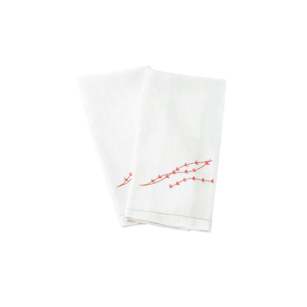 SEAWEED LINEN GUEST TOWEL (Set of two) - ecru - Towel SEAWEED LINEN GUEST TOWEL (Set of two) - ecru - Towel