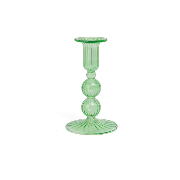 SPARK MEDIUM CANDLEHOLDER - Green - glass SPARK MEDIUM CANDLEHOLDER - Green - glass