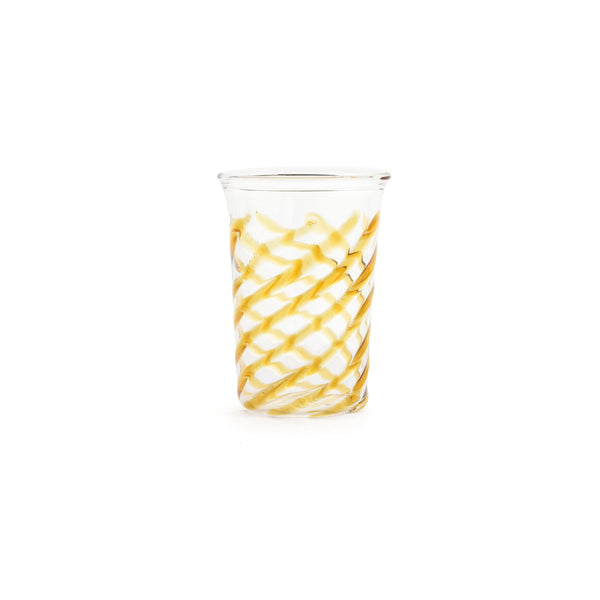 SWIRL GLASS - Amber - glass SWIRL GLASS - Amber - glass
