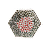 SWIRLY HEXAGON DESSERT PLATE - pottery