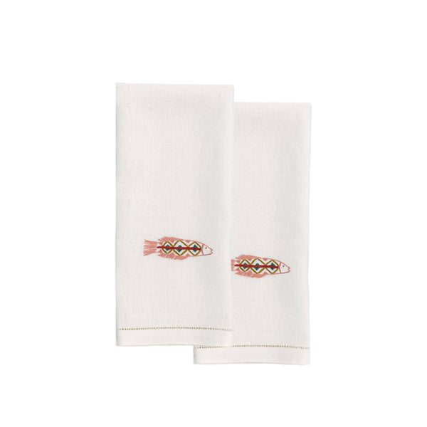 TILAPIA GUEST TOWELS (Set of 2) - blush - Guest Towels TILAPIA GUEST TOWELS (Set of 2) - blush - Guest Towels