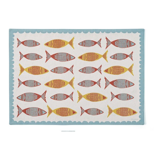 TILAPIA PLACEMAT - aqua - Placemats TILAPIA PLACEMAT - aqua - Placemats