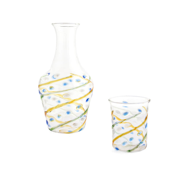 TRELLIS CARAFE SET - glass TRELLIS CARAFE SET - glass