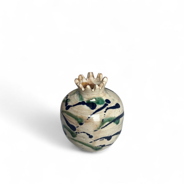 SPLATTER POMEGRANATE CANDLE HOLDER