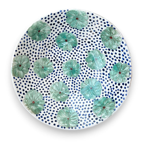 NILE FLOWER SERVING BOWL