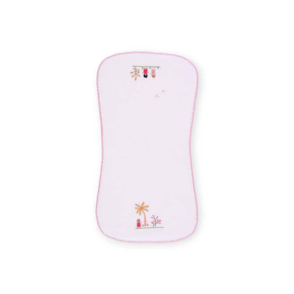 EMBROIDERED BURP CLOTHS (SET OF TWO)