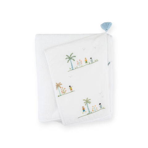 AYA AND BES EMBROIDERED TODDLER TOWEL