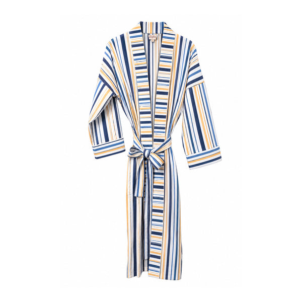 STRIPED COTTON SUMMER ROBE (UNISEX)