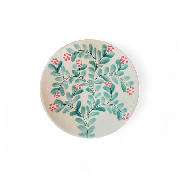 SCARLET LEAVES DESSERT PLATE