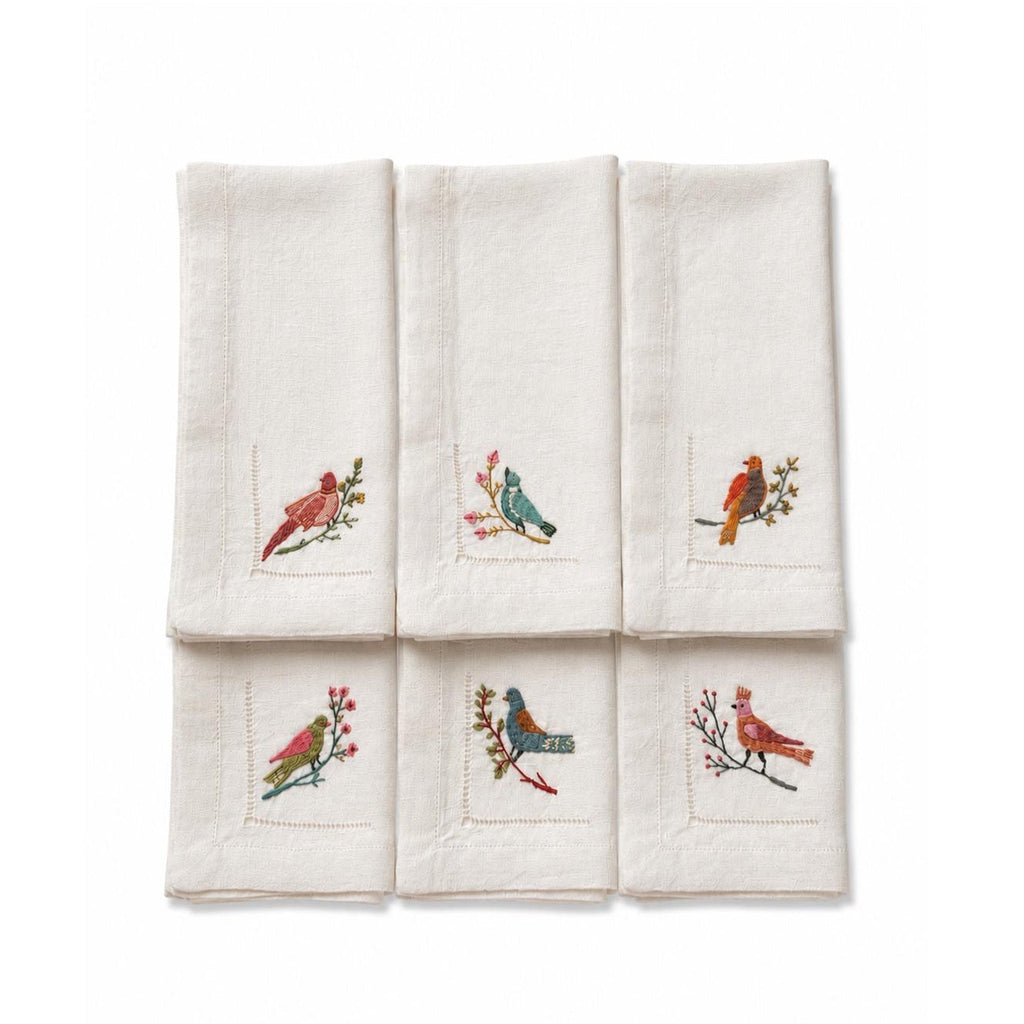 FOLK BIRDS NAPKIN (Set of 6)