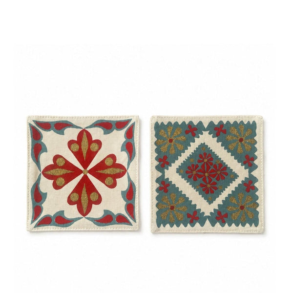 GOLDEN PETALS COASTER (Set of 6)