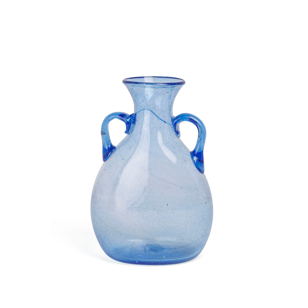 AMPHORA VASE - blue - glass