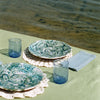 AQUAMARINE LEAVES PLATE