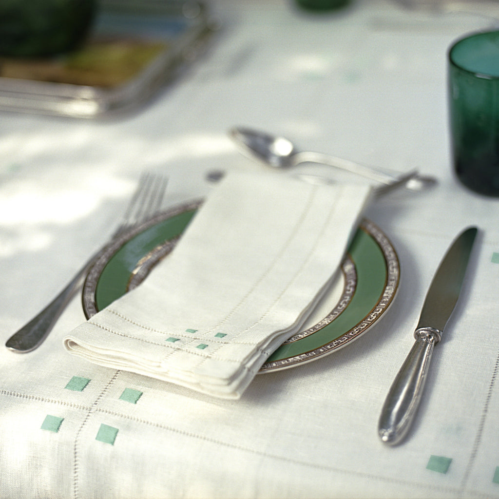 ART DECO NAPKIN - teal - Napkin