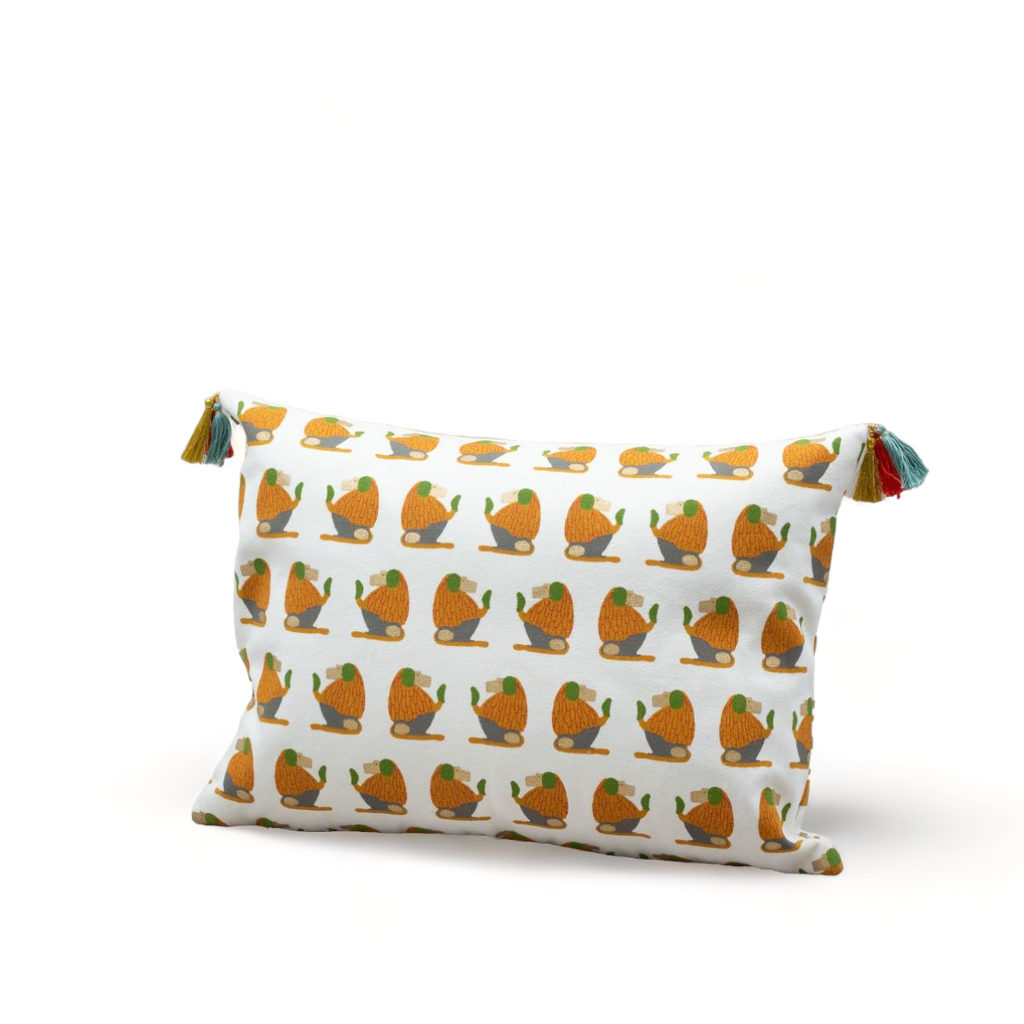 BABOON CUSHION COVER - mustard - Cushion